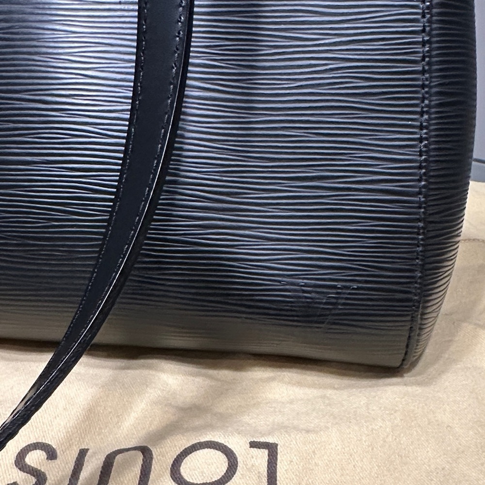 Louis Vuitton Black Epi Leather Structured Satchel with Shoulder Strap - Picture 2 of 12